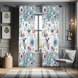 Ambesonne Geometric Window Curtains, Cultures Motif Traditional Teardrop Pattern Vintage Palette, Lightweight Decor 2-Panel Set with Rod Pocket, Pair of – 28″ x 63″, White Orange(Cadet Blue Multicolor)