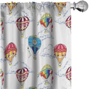 Ambesonne Geometric Window Curtains, Cultures Motif Traditional Teardrop Pattern Vintage Palette, Lightweight Decor 2-Panel Set with Rod Pocket, Pair of – 28″ x 63″, White Orange(Indigo White)