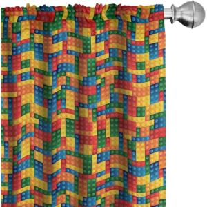Ambesonne Geometric Window Curtains, Cultures Motif Traditional Teardrop Pattern Vintage Palette, Lightweight Decor 2-Panel Set with Rod Pocket, Pair of – 28″ x 63″, White Orange(Yellow Red)