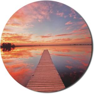 Ambesonne Island Computer Mouse Pad, White Coral Sand Seven Mile Beach in Grand Cayman Island Art Print, Rectangle Non-Slip Rubber Mousepad Large, 31″ x 12″ Gaming Size, Sky Blue and Brown Black(Orange Lavender)