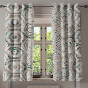 Ambesonne Jungle Boho Grommet Curtain, Dreamy Silhouettes of Leafy Scene with Neutral Colors Grunge Art, Decorative 2-Panel Window Drapes for Bedroom Living Room, 50″ x 54″, Yellow Green Apple Green(Teal Pale Grey Warm Taupe)