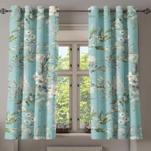Ambesonne Jungle Boho Grommet Curtain, Dreamy Silhouettes of Leafy Scene with Neutral Colors Grunge Art, Decorative 2-Panel Window Drapes for Bedroom Living Room, 50″ x 54″, Yellow Green Apple Green(Almond Green Eggshell)
