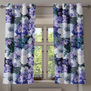 Ambesonne Jungle Boho Grommet Curtain, Dreamy Silhouettes of Leafy Scene with Neutral Colors Grunge Art, Decorative 2-Panel Window Drapes for Bedroom Living Room, 50″ x 54″, Yellow Green Apple Green(Violet Grey Teal Indigo)