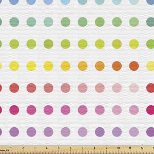 Ambesonne Mid Century Fabric by The Yard, Abstract Christmas Holiday Tree Illustrations Inspired by The Fifties, Decorative Fabric for Upholstery and Home Accents, 3 Yards, Black Yellow(Pink Yellow)