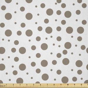 Ambesonne Mid Century Fabric by The Yard, Abstract Christmas Holiday Tree Illustrations Inspired by The Fifties, Decorative Fabric for Upholstery and Home Accents, 3 Yards, Black Yellow(Cocoa White)