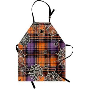 Ambesonne Multicolor Aprons(Apricot Lilac Dark Grey)