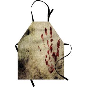 Ambesonne Multicolor Aprons(Beige Red)