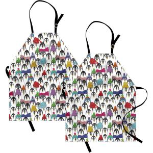 Ambesonne Multicolor Aprons(Black Yellow)
