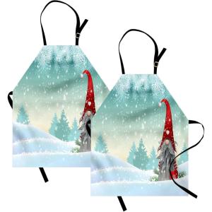 Ambesonne Multicolor Aprons(Mint Green)
