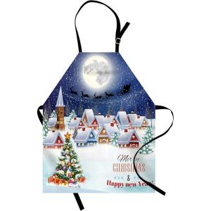 Ambesonne Multicolor Aprons(Navy White)