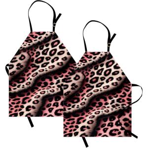 Ambesonne Multicolor Aprons(Pink Pale Mauve and Grey)