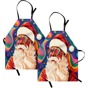 Ambesonne Multicolor Aprons(Purple and Multicolor)