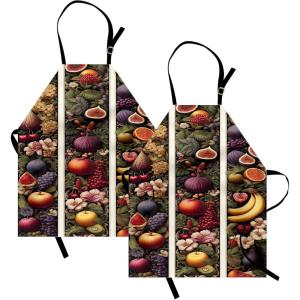 Ambesonne Multicolor Aprons(Slate Brown Multicolor)