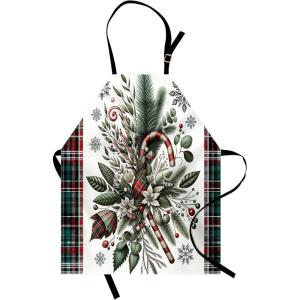 Ambesonne Multicolor Aprons(Vermilion Beige Green)