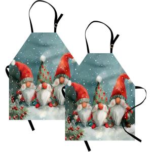 Ambesonne Multicolor Aprons(Vermilion Blue Grey Grey)