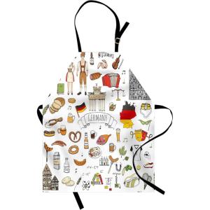 Ambesonne Multicolor Aprons(White Charcoal)