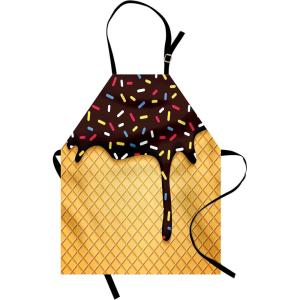 Ambesonne Multicolor Aprons(Yellow Brown)
