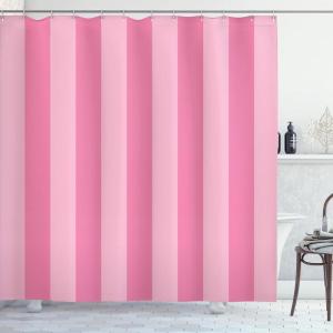 Ambesonne Pink Shower Curtain, Zigzag Look Pattern of Continuous Diamond Motifs Abstract Bohemian Print, Cloth Fabric Bathroom Decor Set with Hooks, 69″ W x 70″ L, Pale Fuchsia Soft Pink(Pastel Pink Rose and Blush)