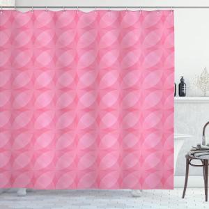 Ambesonne Pink Shower Curtain, Zigzag Look Pattern of Continuous Diamond Motifs Abstract Bohemian Print, Cloth Fabric Bathroom Decor Set with Hooks, 69″ W x 70″ L, Pale Fuchsia Soft Pink(Pastel Pink Blush)