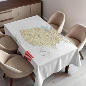 Ambesonne Snowflake Tablecloth, Winter Holiday Illustration Christmas Snowflakes on Abstract Background, Rectangular Table Cover for Dining Room Kitchen Decor, 60″ X 84″,Blue White(Pale Blue White and Ivory)