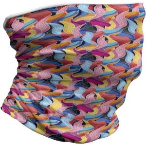 Ambesonne Unisex Multicolor Face and Neck Warmers(Abstract Unusual Waves)