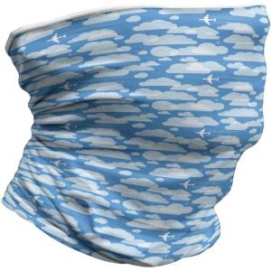 Ambesonne Unisex Multicolor Face and Neck Warmers(Airplane Flying Through)