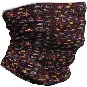 Ambesonne Unisex Multicolor Face and Neck Warmers(Alien Planets and Ufos)