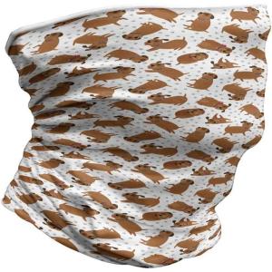 Ambesonne Unisex Multicolor Face and Neck Warmers(Animals and Paw Prints)