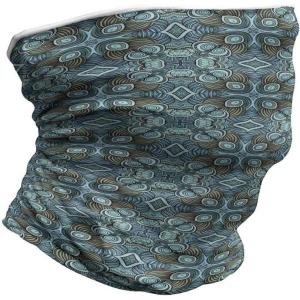 Ambesonne Unisex Multicolor Face and Neck Warmers(Aqua Color Palette Hippie)