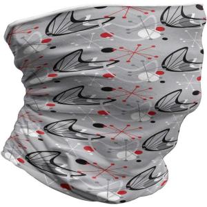 Ambesonne Unisex Multicolor Face and Neck Warmers(Atomic 50s Design)