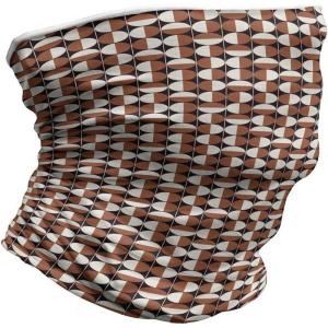 Ambesonne Unisex Multicolor Face and Neck Warmers(Bicolor Circles)