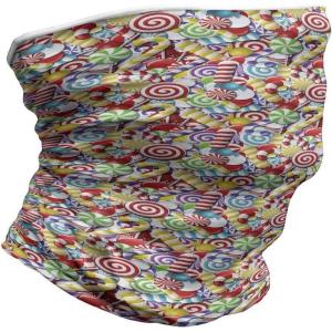 Ambesonne Unisex Multicolor Face and Neck Warmers(Bonbons Lollipops)