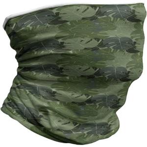 Ambesonne Unisex Multicolor Face and Neck Warmers(Camo Palm Leaves)