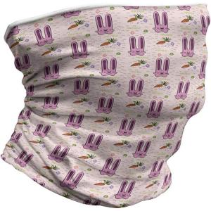 Ambesonne Unisex Multicolor Face and Neck Warmers(Cartoon Bunny Characters)