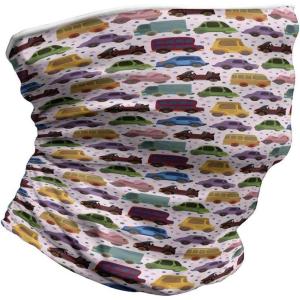 Ambesonne Unisex Multicolor Face and Neck Warmers(Cartoon Vehicle Design)