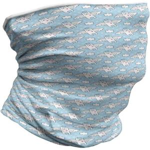 Ambesonne Unisex Multicolor Face and Neck Warmers(Cat Angels Hearts Kitty)