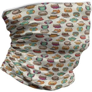 Ambesonne Unisex Multicolor Face and Neck Warmers(Cheerful Cartoon Native)