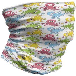 Ambesonne Unisex Multicolor Face and Neck Warmers(Cheerful Ocean Animals)