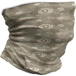 Ambesonne Unisex Multicolor Face and Neck Warmers(Circles and Lines)