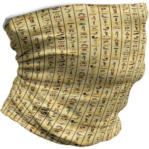 Ambesonne Unisex Multicolor Face and Neck Warmers(Colorful Papyrus)