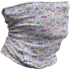 Ambesonne Unisex Multicolor Face and Neck Warmers(Doodle Botany Garden)