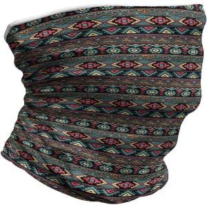 Ambesonne Unisex Multicolor Face and Neck Warmers(Eastern Doodles)