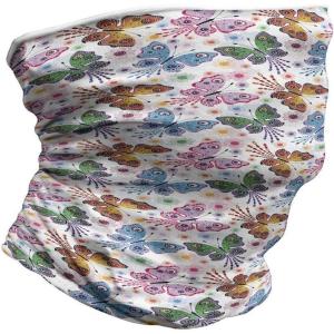 Ambesonne Unisex Multicolor Face and Neck Warmers(Floral Vibrant Ethnic)