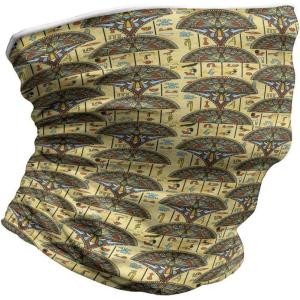 Ambesonne Unisex Multicolor Face and Neck Warmers(Folkloric Ornaments)