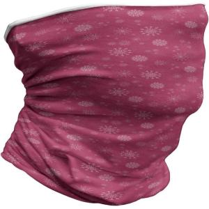 Ambesonne Unisex Multicolor Face and Neck Warmers(Gentle Snow Feminine)