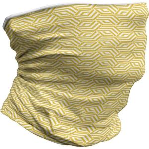 Ambesonne Unisex Multicolor Face and Neck Warmers(Hexagons Yellow Chevron)