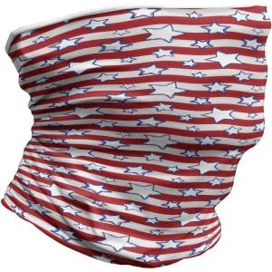 Ambesonne Unisex Multicolor Face and Neck Warmers(Horizontal Wavy Stripes)