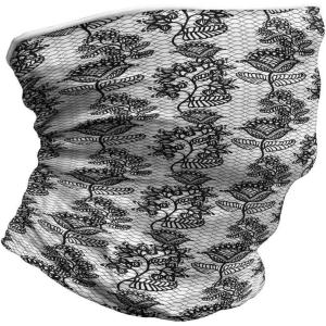 Ambesonne Unisex Multicolor Face and Neck Warmers(Lace Style Floral)