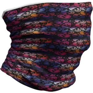 Ambesonne Unisex Multicolor Face and Neck Warmers(Mexican Sugar Skulls)