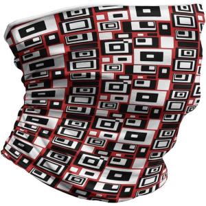 Ambesonne Unisex Multicolor Face and Neck Warmers(Minimalist Retro)